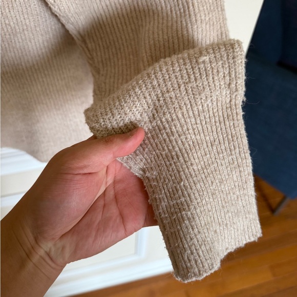 Thread & Supply Sz M Recycled Polyester Mockneck Sweater Preppy Comfy Casual - Picture 7 of 11